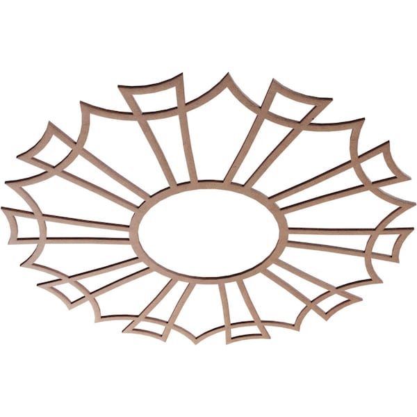 Augustus Wood Fretwork Pierced Ceiling Medallion, Wood (Paint Grade), 30OD X 10 1/2ID X 3/8T